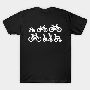 Evolution mountain bike MTB ATB biking bicycle T-Shirt